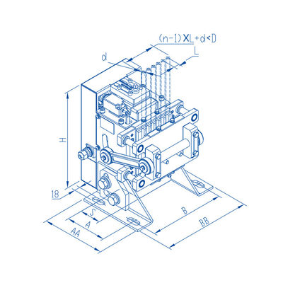 1000-2500kg নামমাত্র লোড ক্যাবল ক্ল্যাম্প লিফট খুচরা যন্ত্রাংশ 0.25-2.5m/S গতি
