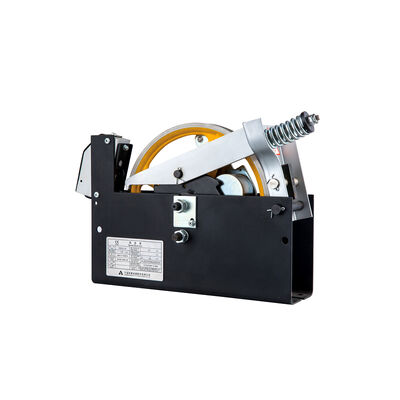 Ø240mm Sheave ব্যাসার্ধ 1000~2000N দড়ি টানার শক্তি এবং ≤110m উত্তোলন উচ্চতা সঙ্গে লিফট ওভারস্পিড গভর্নর