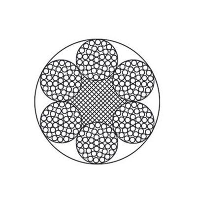 চীন Elevator Round Steel Wire Rope 6x37, Fiber/Steel Core, Galvanized Surface, 1570-1870MPa For Hoisting সরবরাহকারী