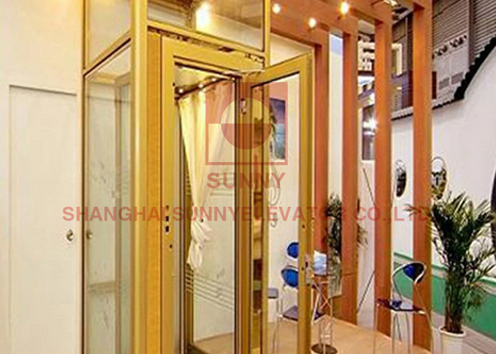 LED স্বয়ংক্রিয় আলো সহ Vvvf মেশিন রুম প্যাসেঞ্জার লিফট 1000kg