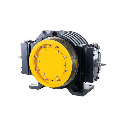 ২:১ ট্র্যাকশন রেশিও ১.০~১.৭৫ মি/সে গতি কম্প্যাক্ট স্ট্রাকচার এলিভেটর গিয়ারলেস মোটর প্রতিস্থাপন যন্ত্রাংশ