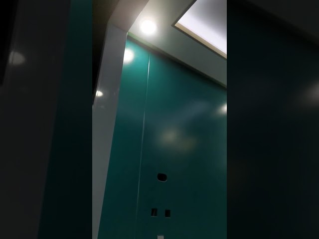 1.75 মি / এস স্টেইনলেস স্টিল মেশিন রুম কম লিফট 6 যাত্রীবাহী লিফট